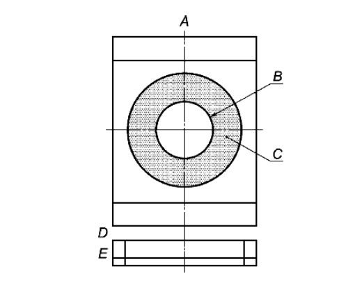 Детали вставки для задней стенки испытательного уголка