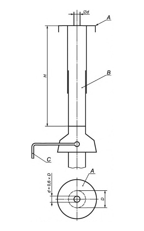 Дымоход для испытания