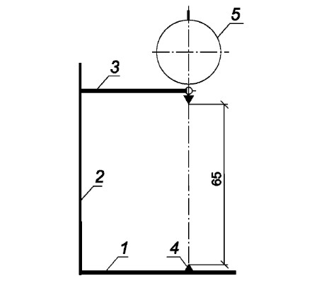 Схема штатива с индикатором часового типа